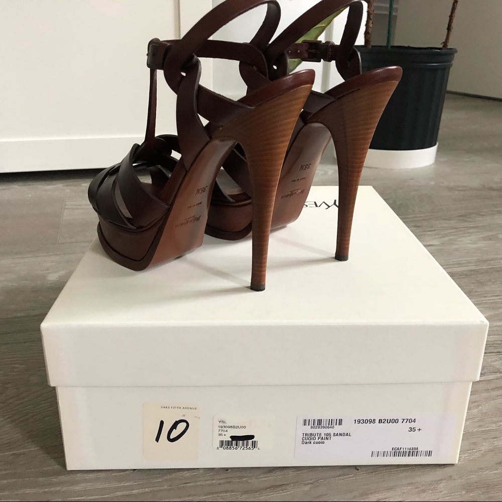 YSL Tribute Sandals Size 5.5 - Picture 2 of 7